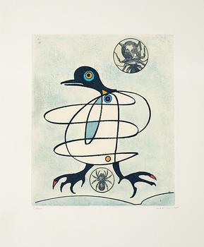 341. Max Ernst, Utan titel, ur: "Oiseaux en peril".