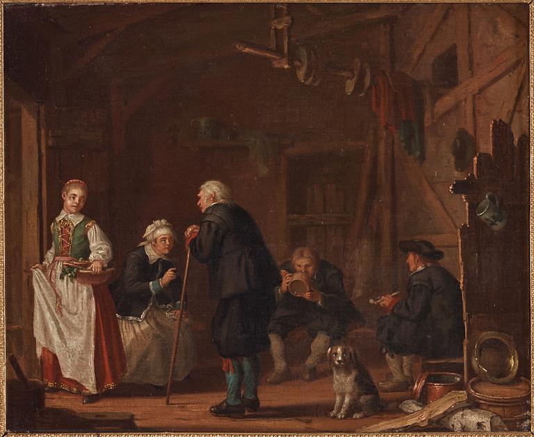 Pehr Hilleström, "Skånska bönder" (Scanian farmers).