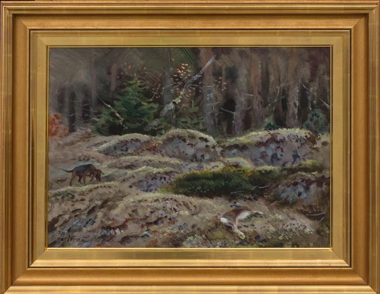 LINDORM LILJEFORS, olja på pannå, signerad.
