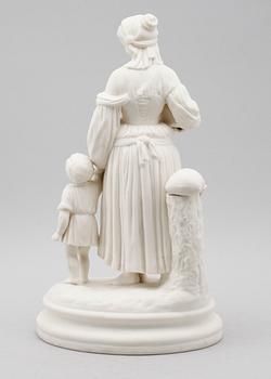 FIGUR, parian, Gustafsberg, 1800-talets andra hälft.