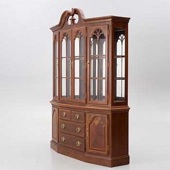 A Rococo style display cabinet, late 20th Century.