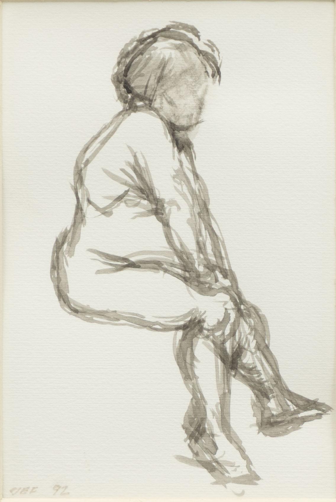 John-E Franzén, Sittande modell.