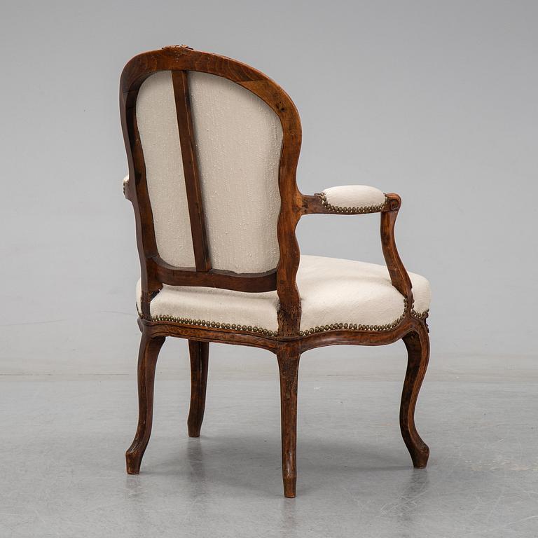 Karmstol, Louis XV, 1700-talets mitt.