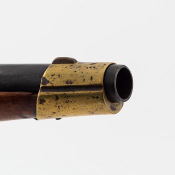 A Swedish rifled percussion pistol 1820-57(59) pattern.