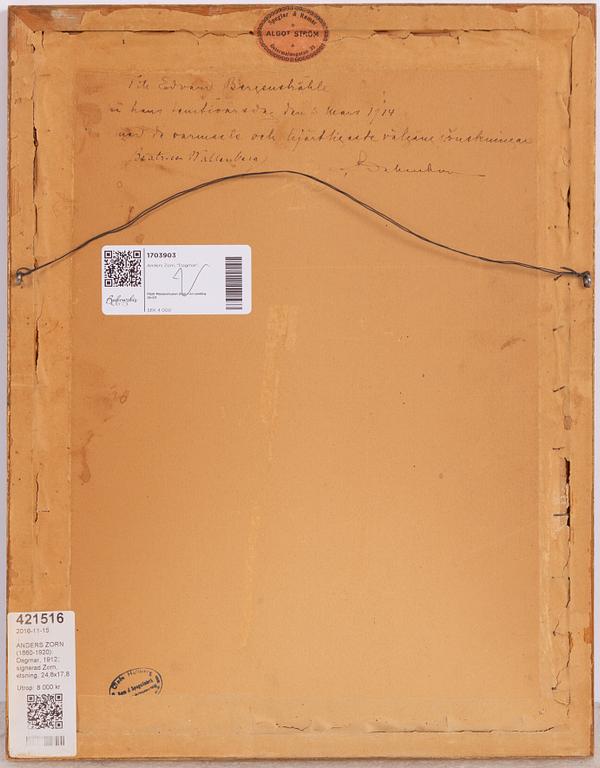 Anders Zorn, "Dagmar".