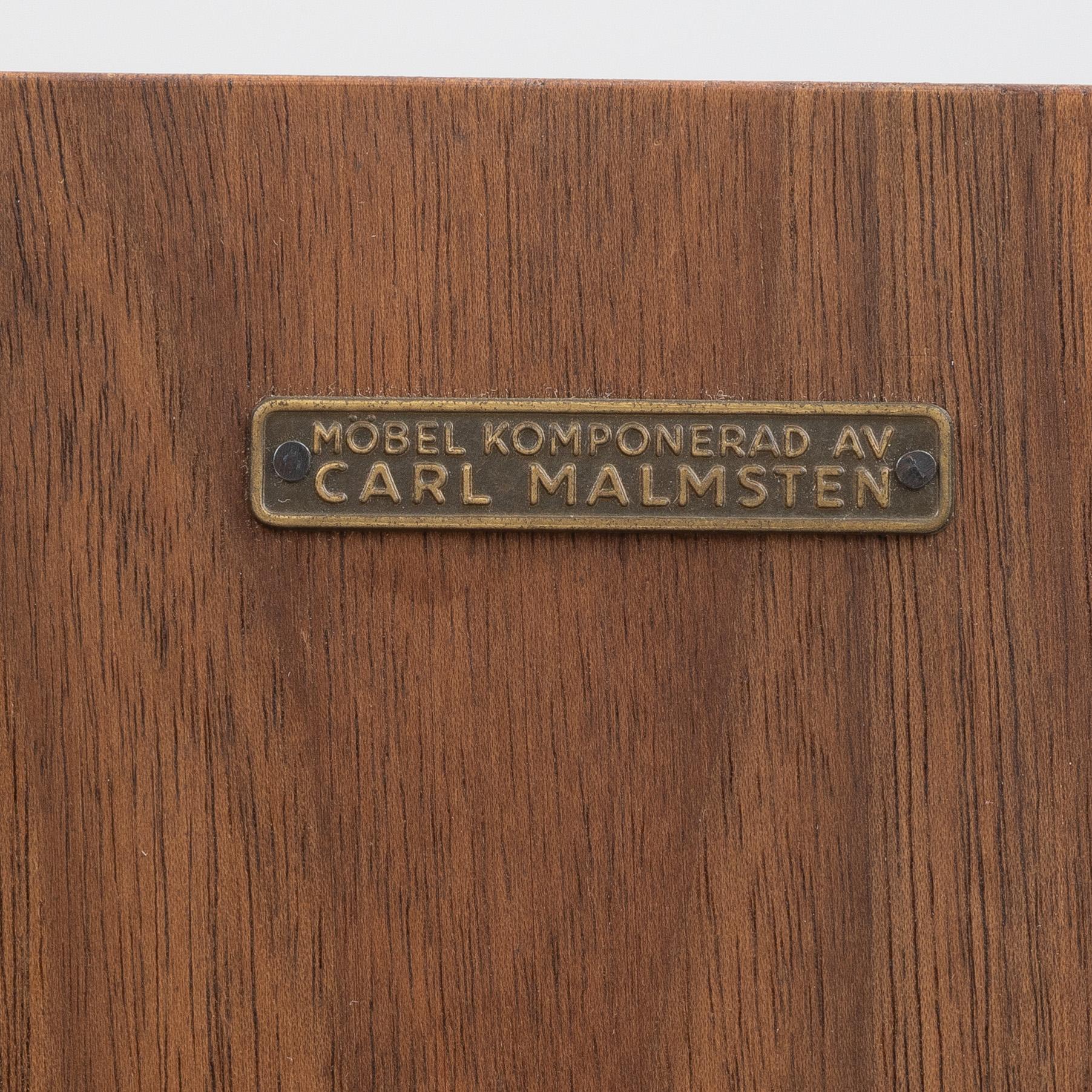 Carl Malmsten, cabinet "The Land of the Middle", Åfors, second half of the 20th century.
