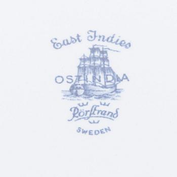 SERVISDELAR, 4 st, porslin, "Ostindia", Rörstrand 1900-talets slut.