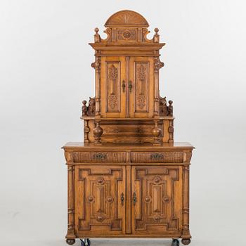 A late 19th century oak cabinet.