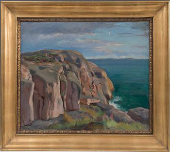 Eero Järnefelt, CLIFFS ON THE SHORE OF KAIVOPUISTO.