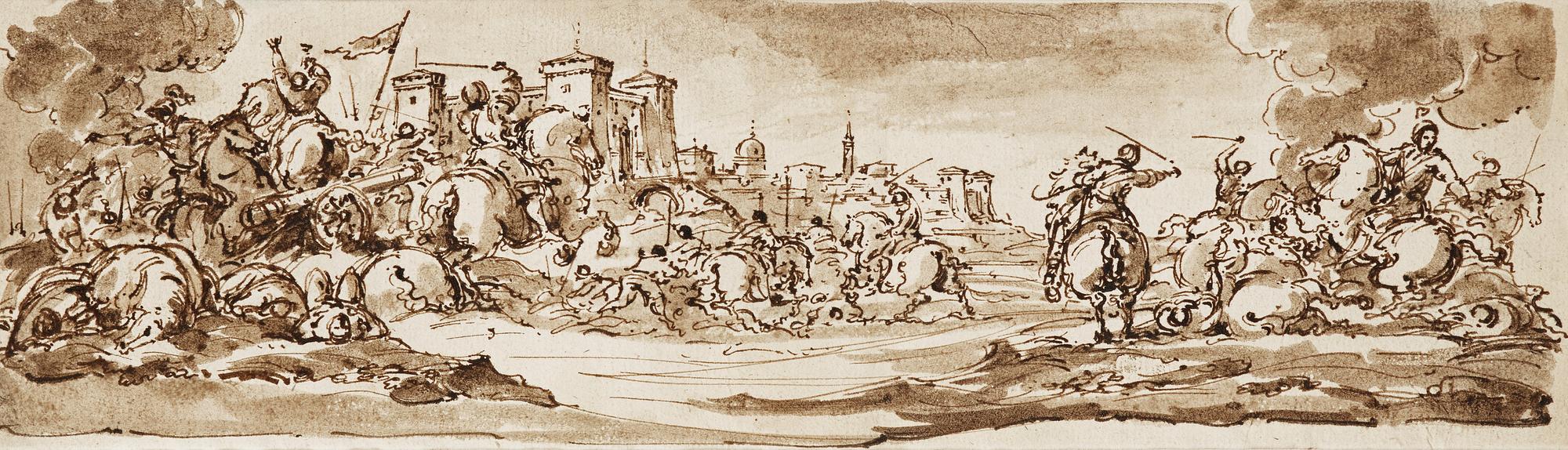 Joseph Parrocel In the manner of the artist, Battle scen.