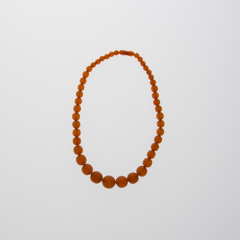 COLLIER, bärnsten.