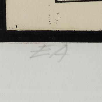 ALBERT JOHANSSON, lithograph in colours, signed, EA.