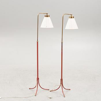 Josef Frank, a pair of model 1842 floor lamps, Firma Svenskt Tenn, sweden.