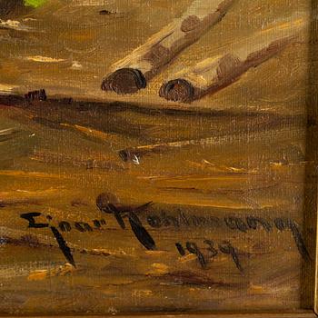 EJNAR KOHLMANN, oil on canvas, signed and dated 1939.