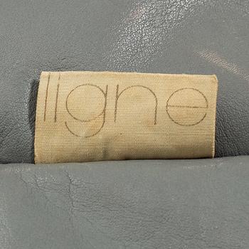 Michel Ducaroy fåtölj med fotpall för Ligne Roset 1818, Frankrike sent 1900-tal.