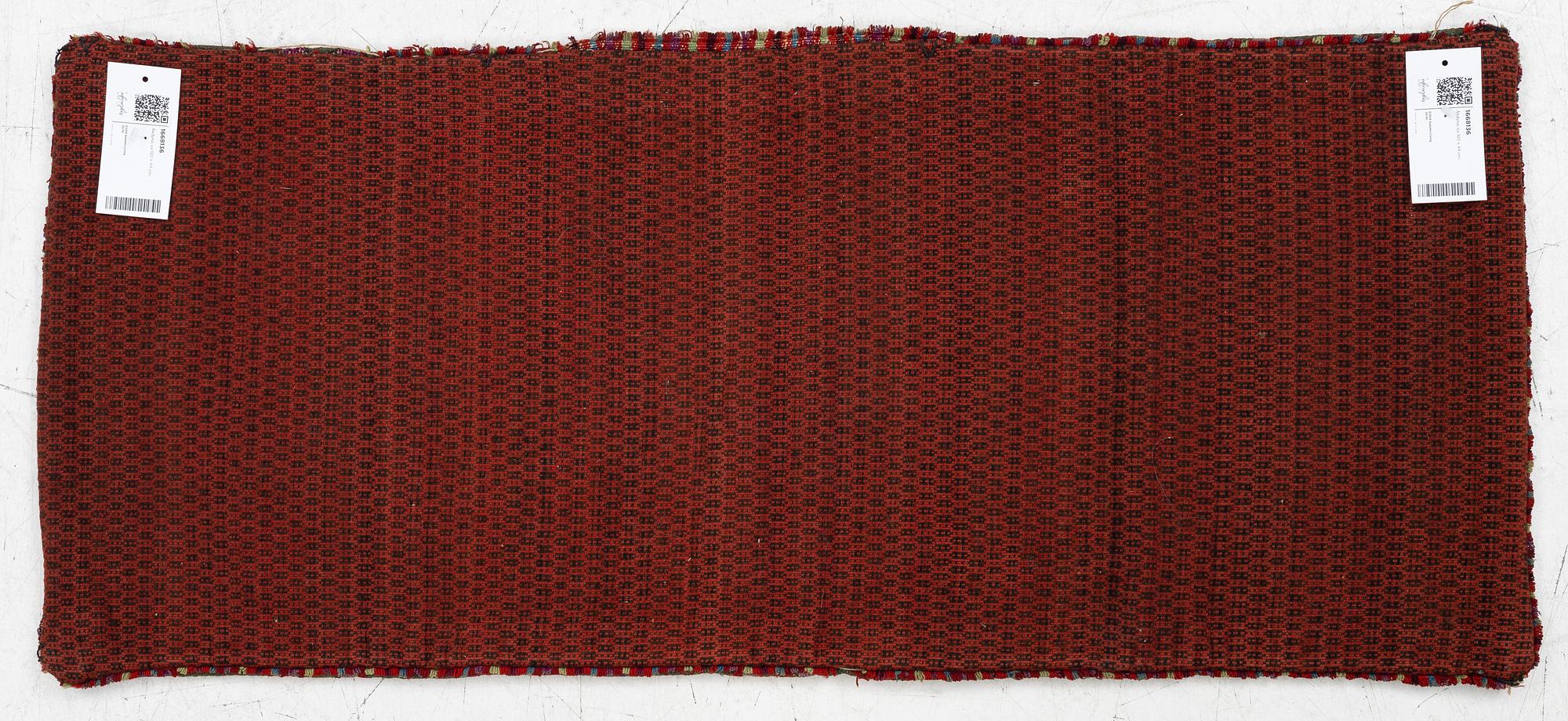 Sled cushion, approx. 103 x 44 cm.