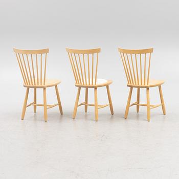 Carl Malmsten, chairs, 3 pcs, "Lilla Åland", Stolab, 21st century.