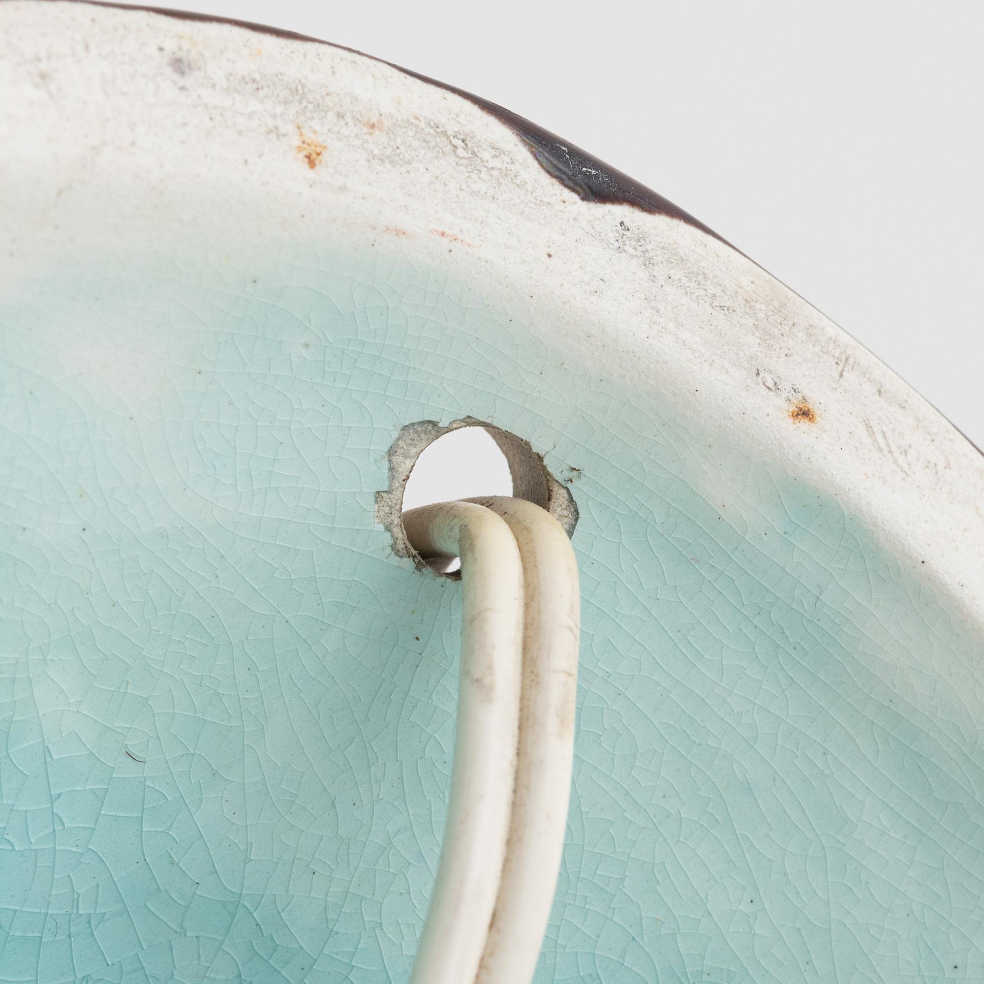 Rörstrand, bordslampa, majolika omkring år 1900.