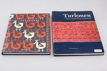 Seven books about oriental rugs, second half of the 20th century.
