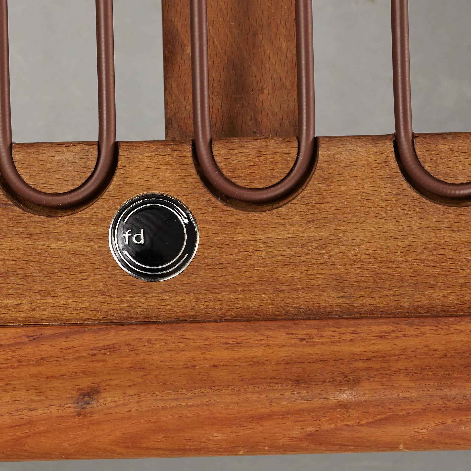 A set of two Danish 'Minerva' sofas with a table for France & Daverkosen.