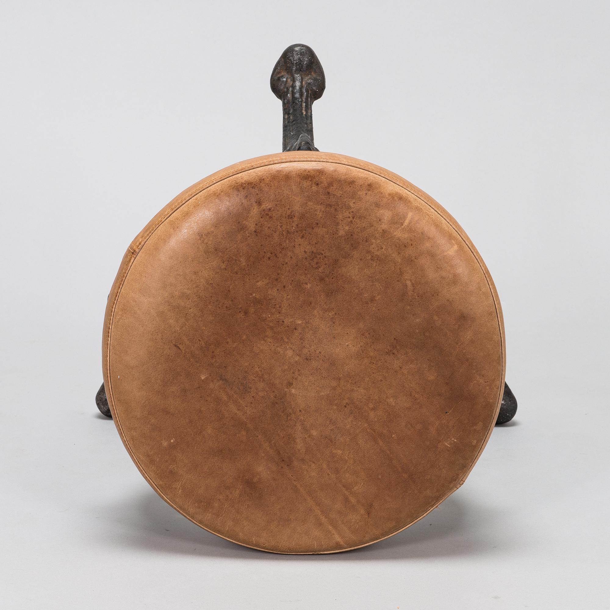 Cast iron stool, late 19th century.