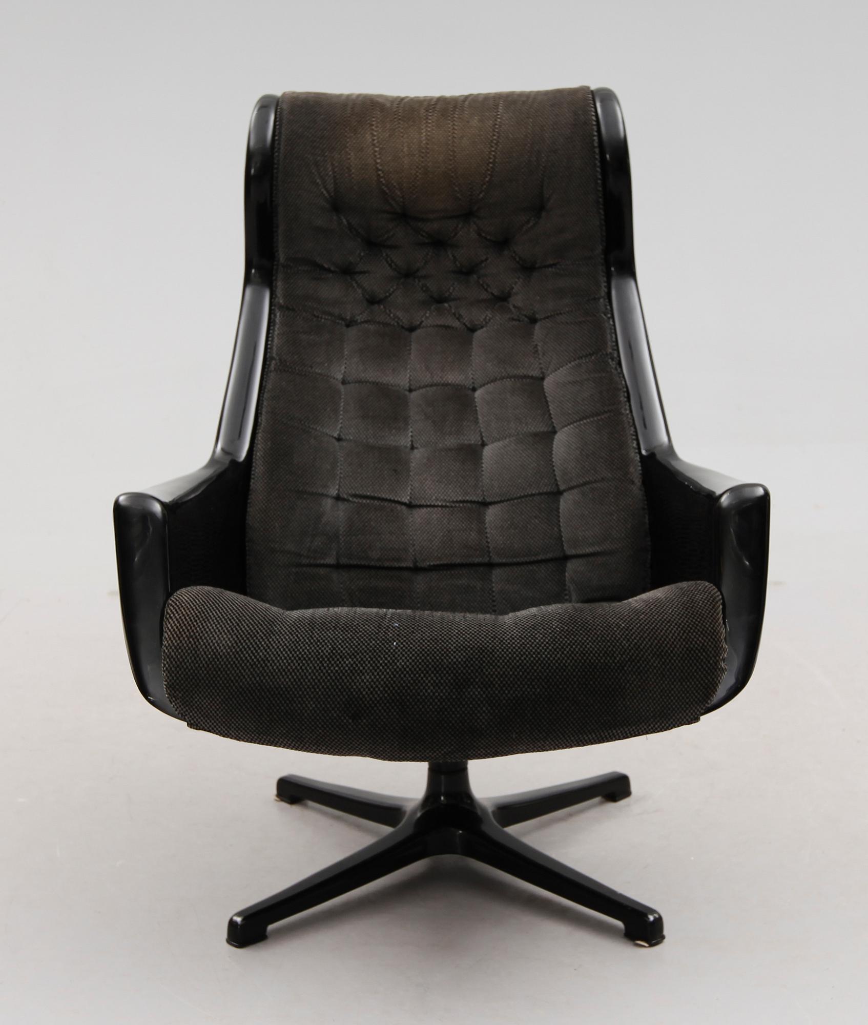 FÅTÖLJ, "Galaxy", Alf Svensson & Yngvar Sandström, Dux, 1970-tal.