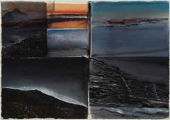 Lars Lerin, watercolor, signed and dated -01.