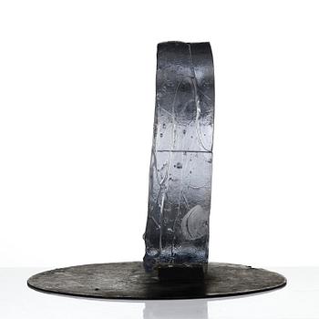 Edvin Öhrström, "Strömvirvlar" (Whirlpools), a cast glass sculpture, Lindshammar Glassworks.