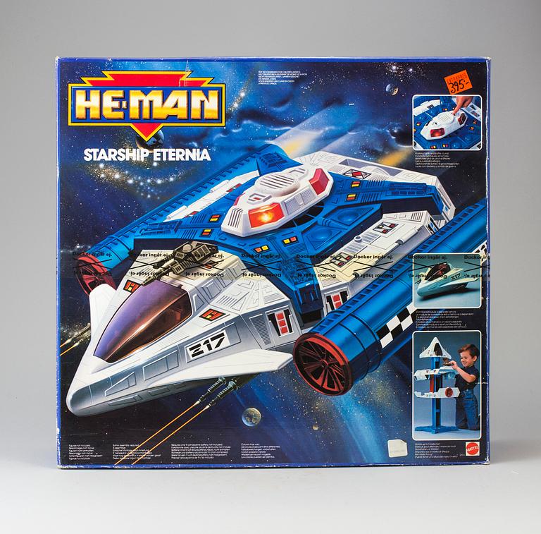 A He-Man "Starship Eternia" in unopened box by Mattel 1989.