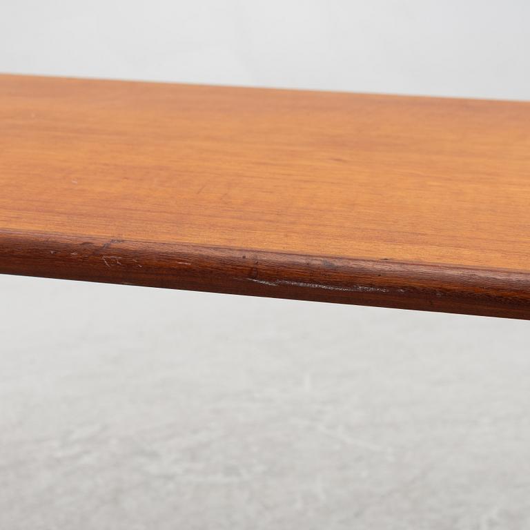 A teak coffee table and two side tables, Scandinavia, 1960's/70's.