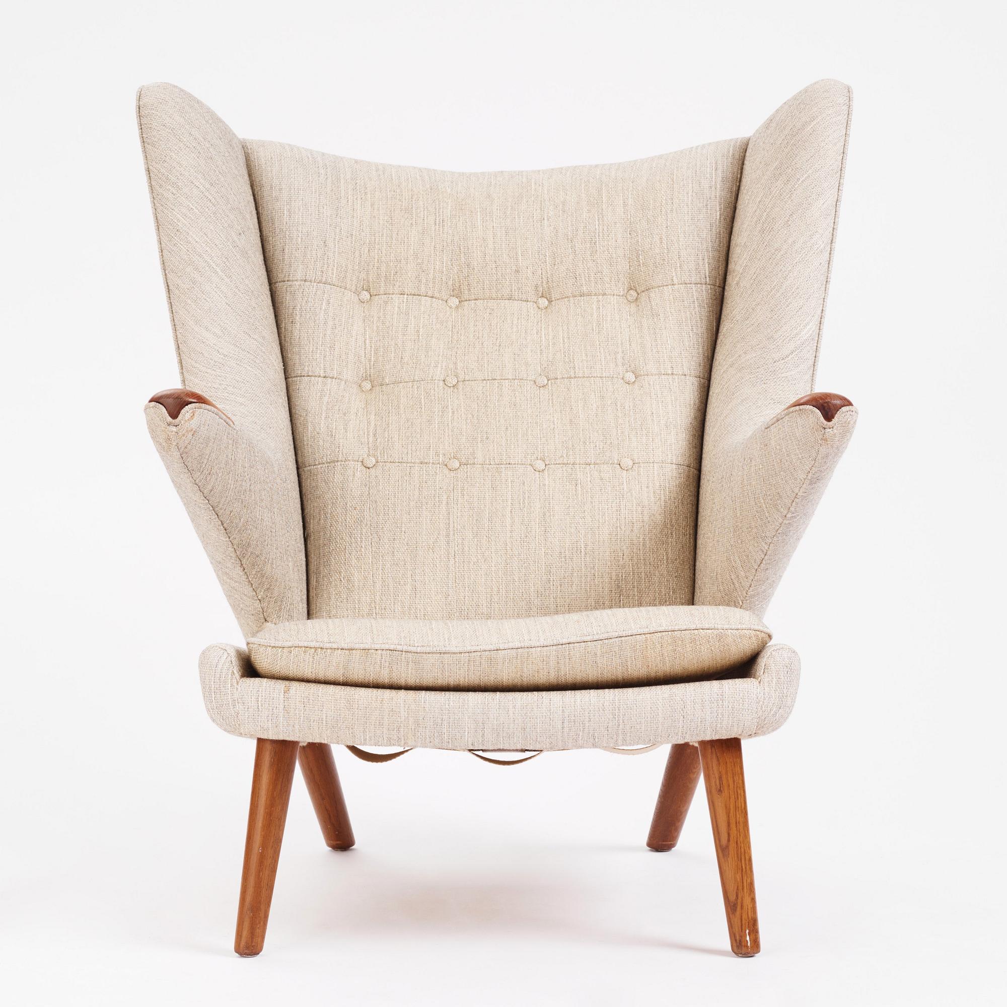 Hans J. Wegner, fåtölj, "Bamse", AP-stolen, Danmark 1950-60-tal.