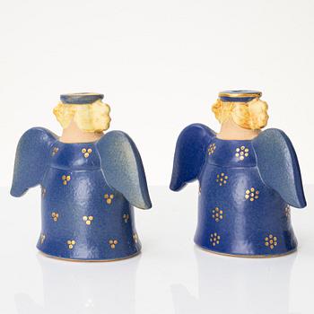 Lisa Larsson, five stoneware figurines, Gustavsberg and K-Studion Gustavsberg, Sweden.