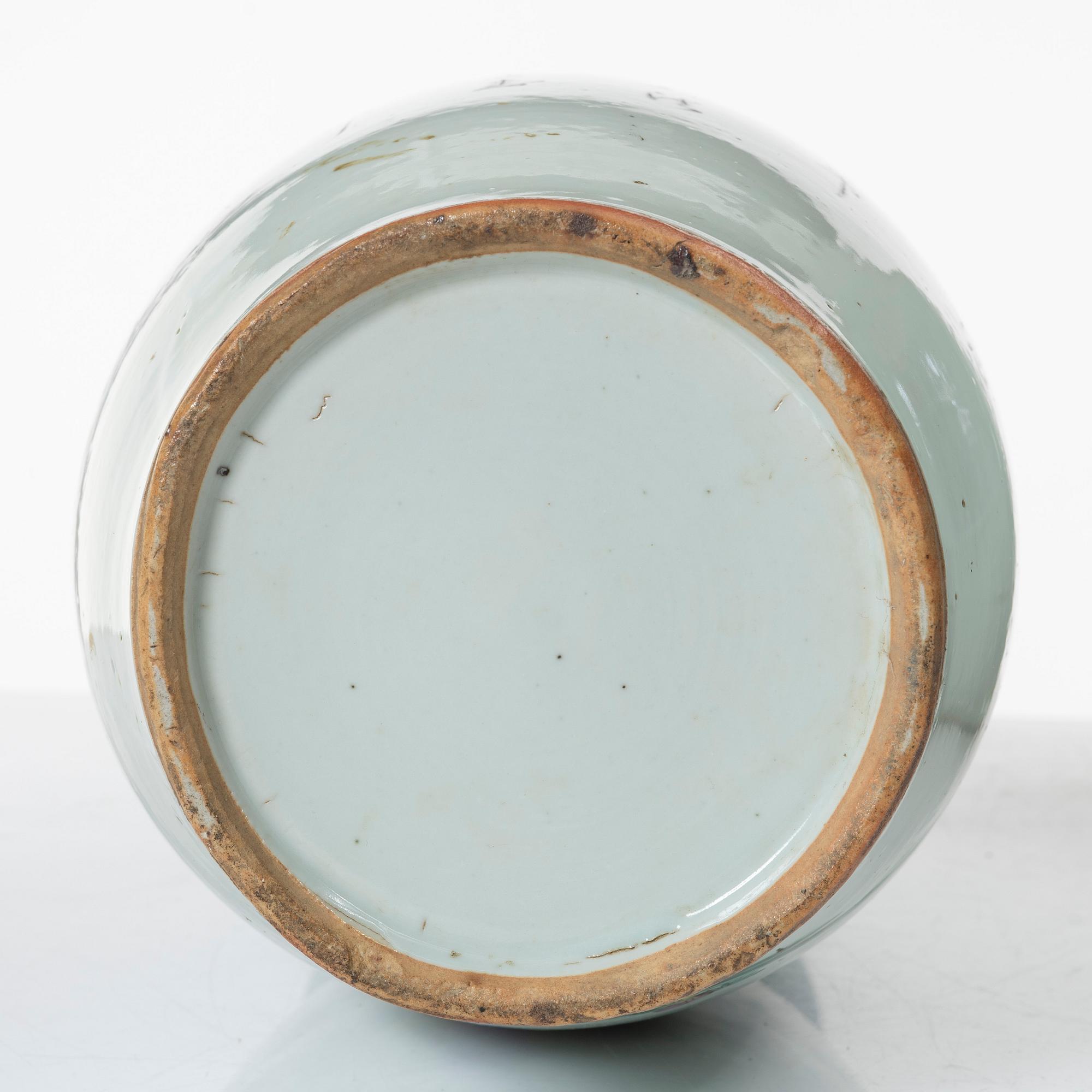 Two porcelain floor vases, China, circa 1900.