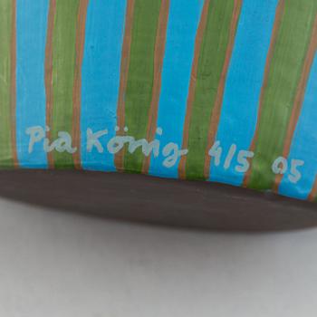 Pia König, a sculpture group with shelf, signed and numbered 5/5, 3/5, 2/5. and 1/5 and dated 2005.