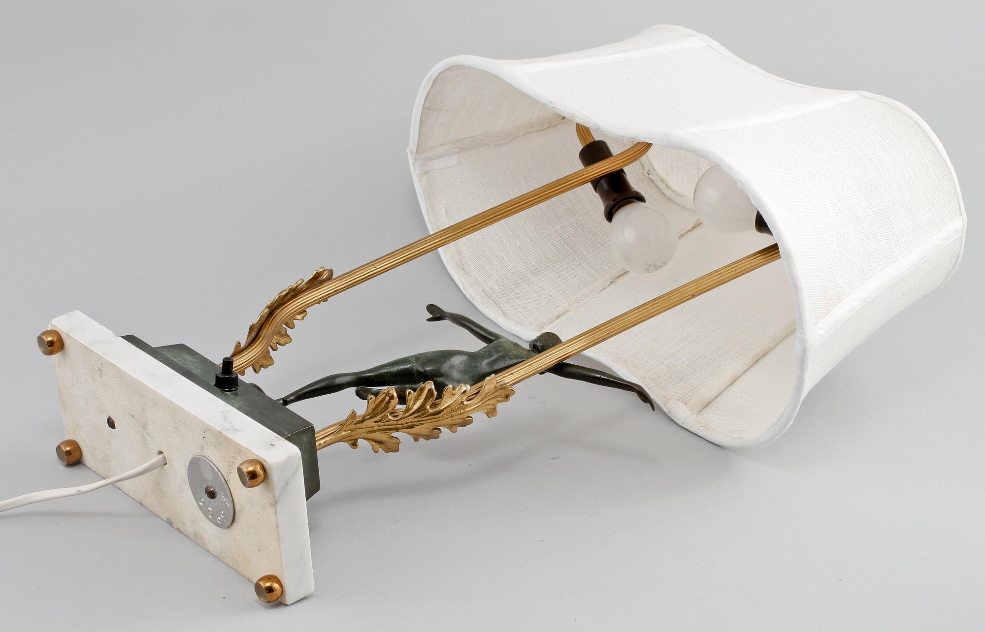 BORDSLAMPA, Josef Lorenzl, art deco, 1930-tal.