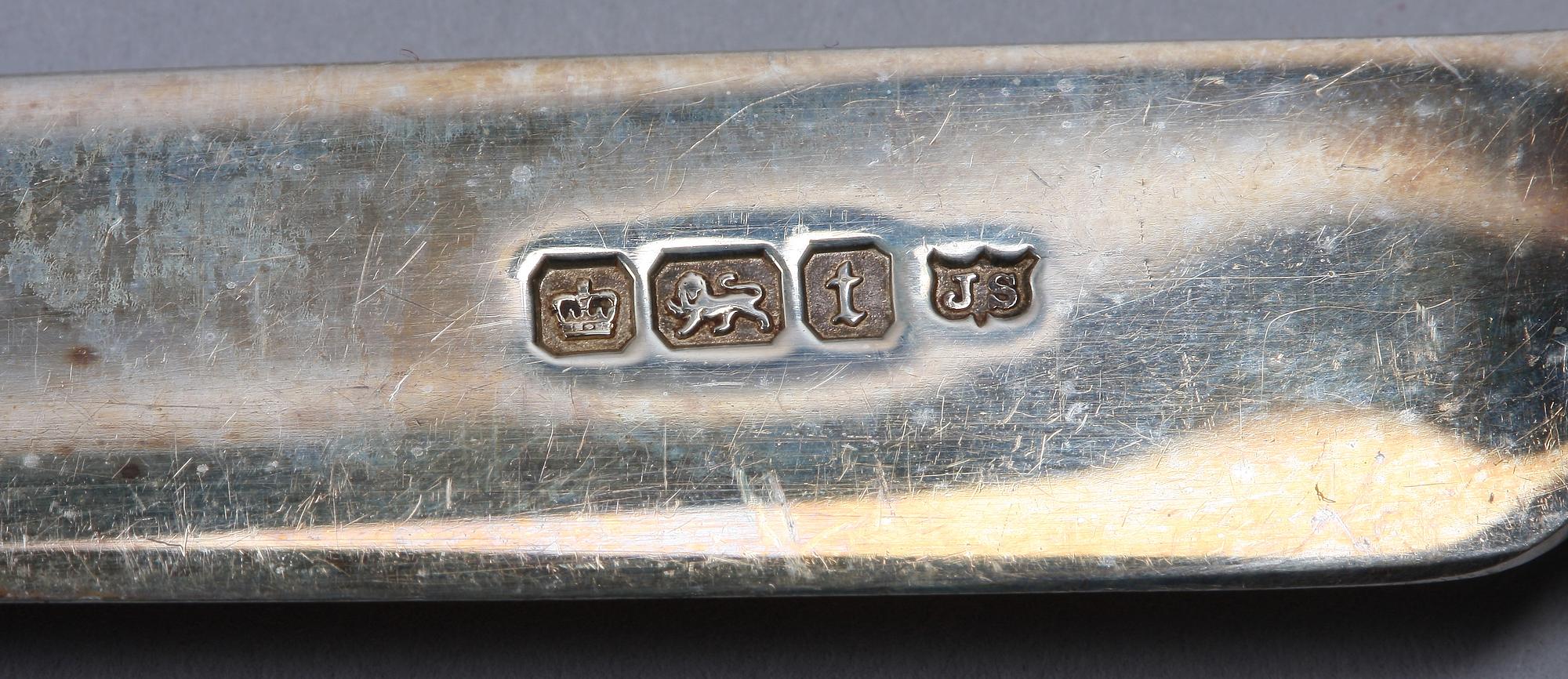 DESSERTBESTICK, 24 delar. Silver. Sheffield 1912.