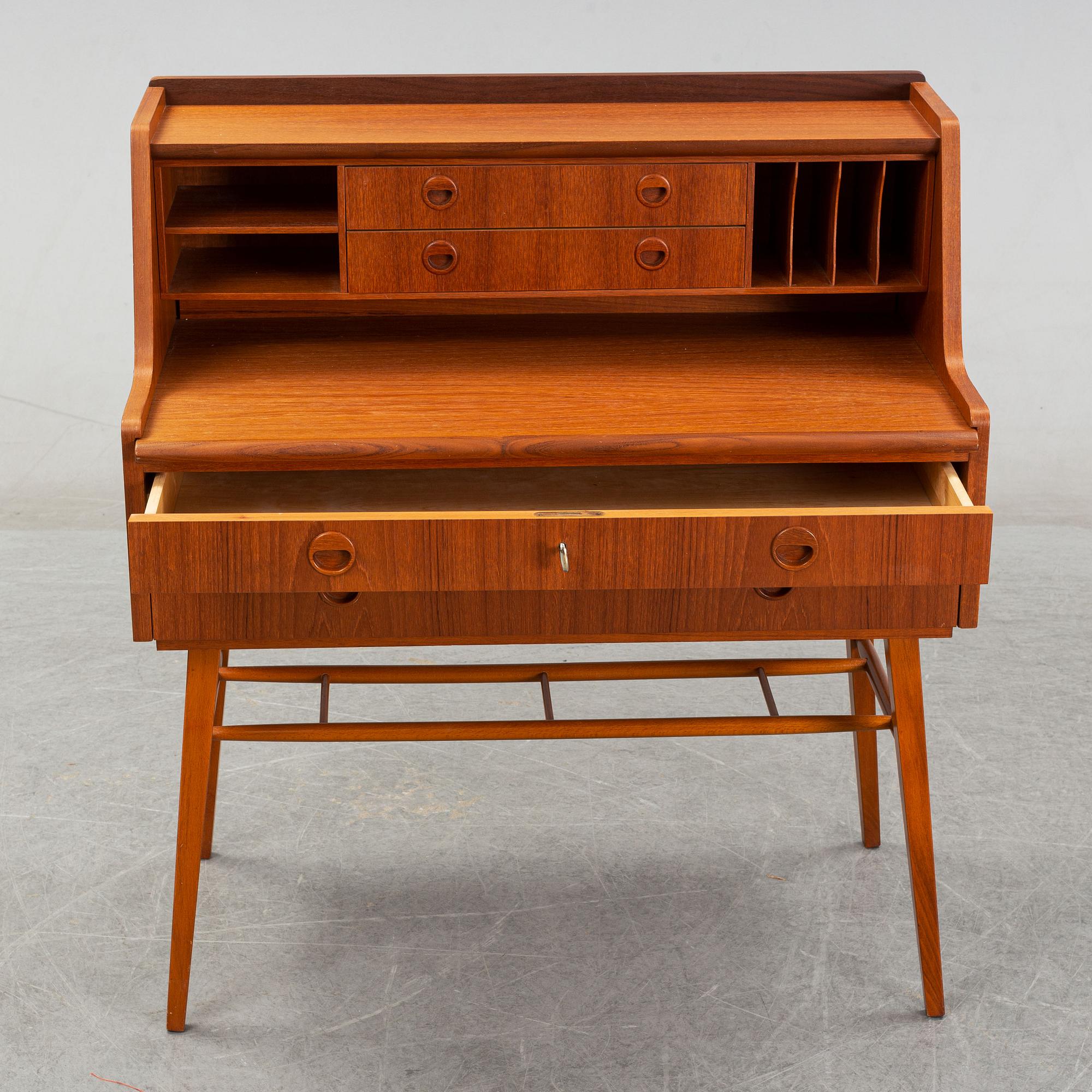 Sekretär, teak, 1960-tal.