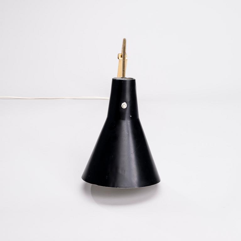 VÄGGLAMPA, stämplad Valinte Oy, 1900-talets mitt.