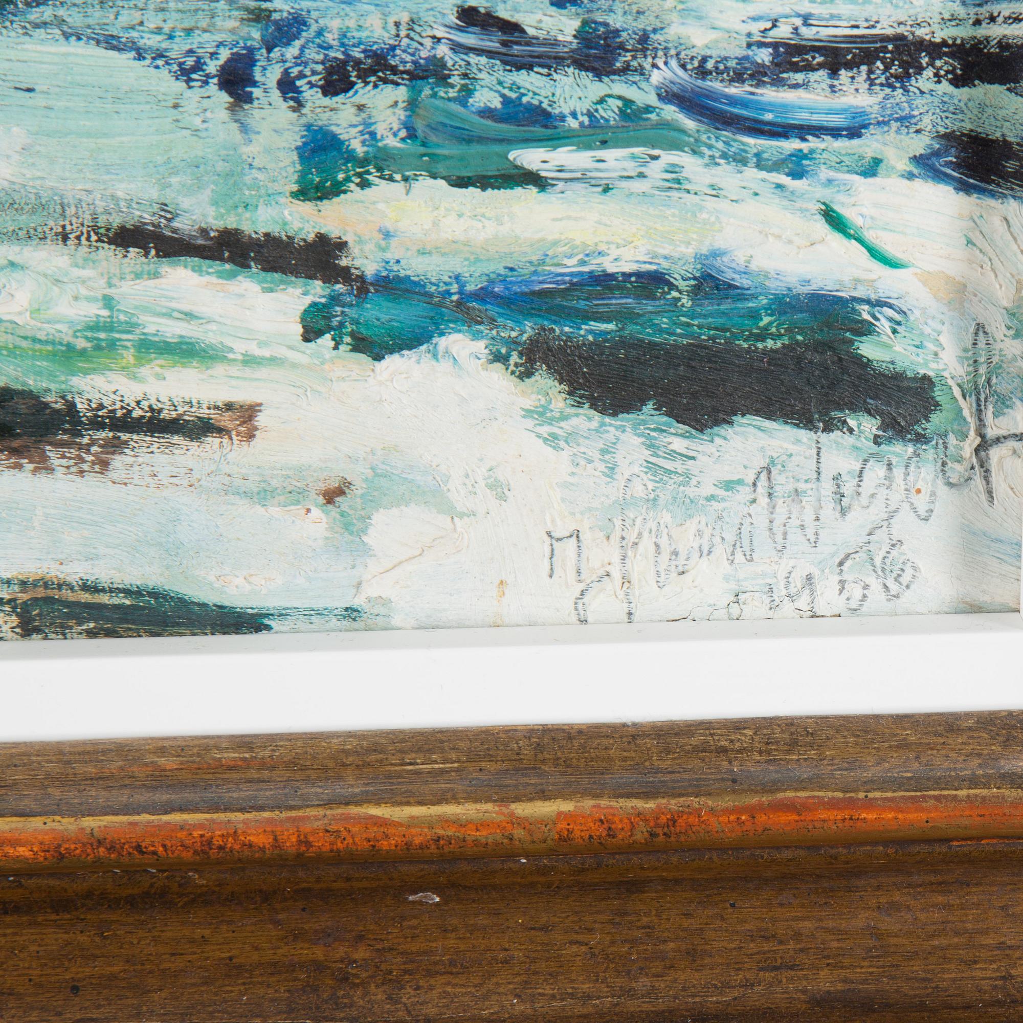 HANS WIGERT, oil on canvas, signed and dated 1956.