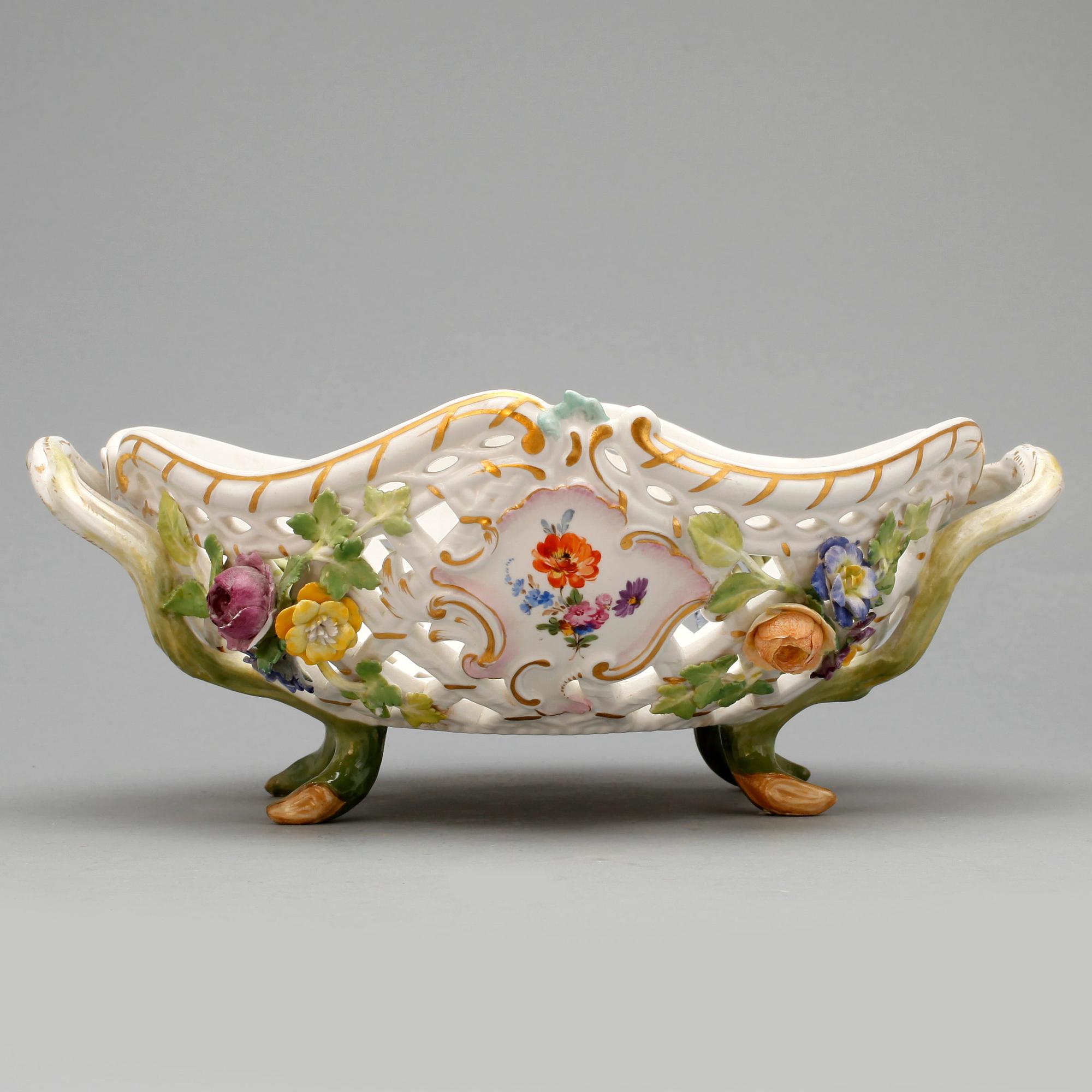 GALLERSKÅL, porslin, Meissen, 18/1900-tal.
