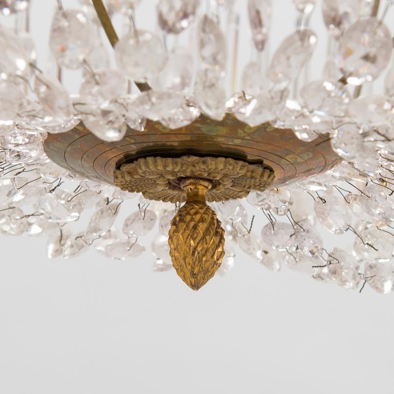 A late Empire chandelier from mid 19th century.