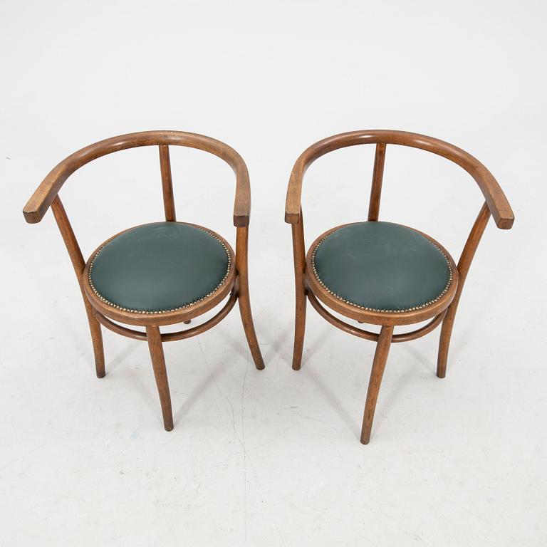 Karmstolar ett par Thonet 1900-talets första hälft.