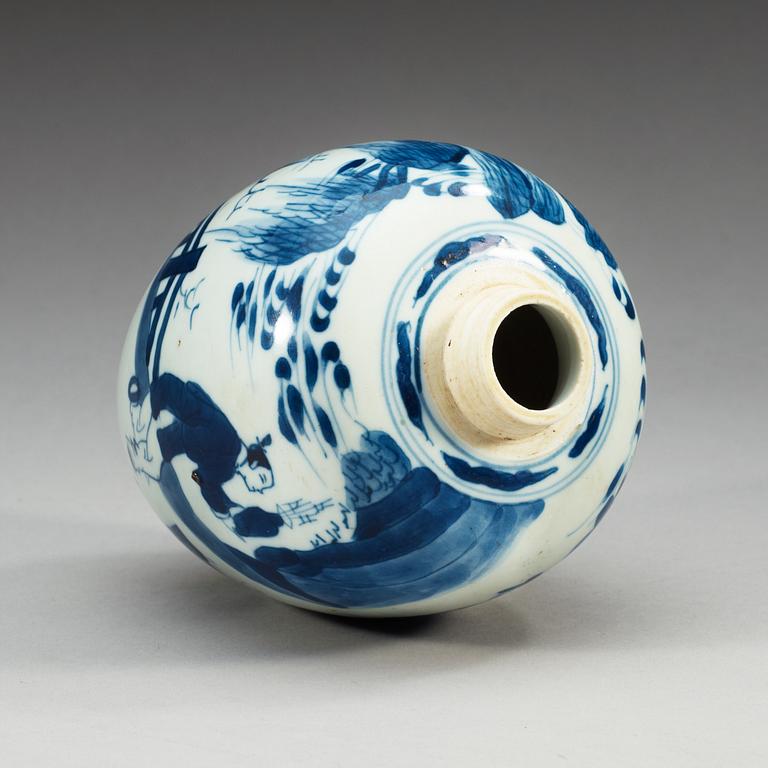 KRUKA, porslin. Qing dynastin, Kangxi (1662-1722).