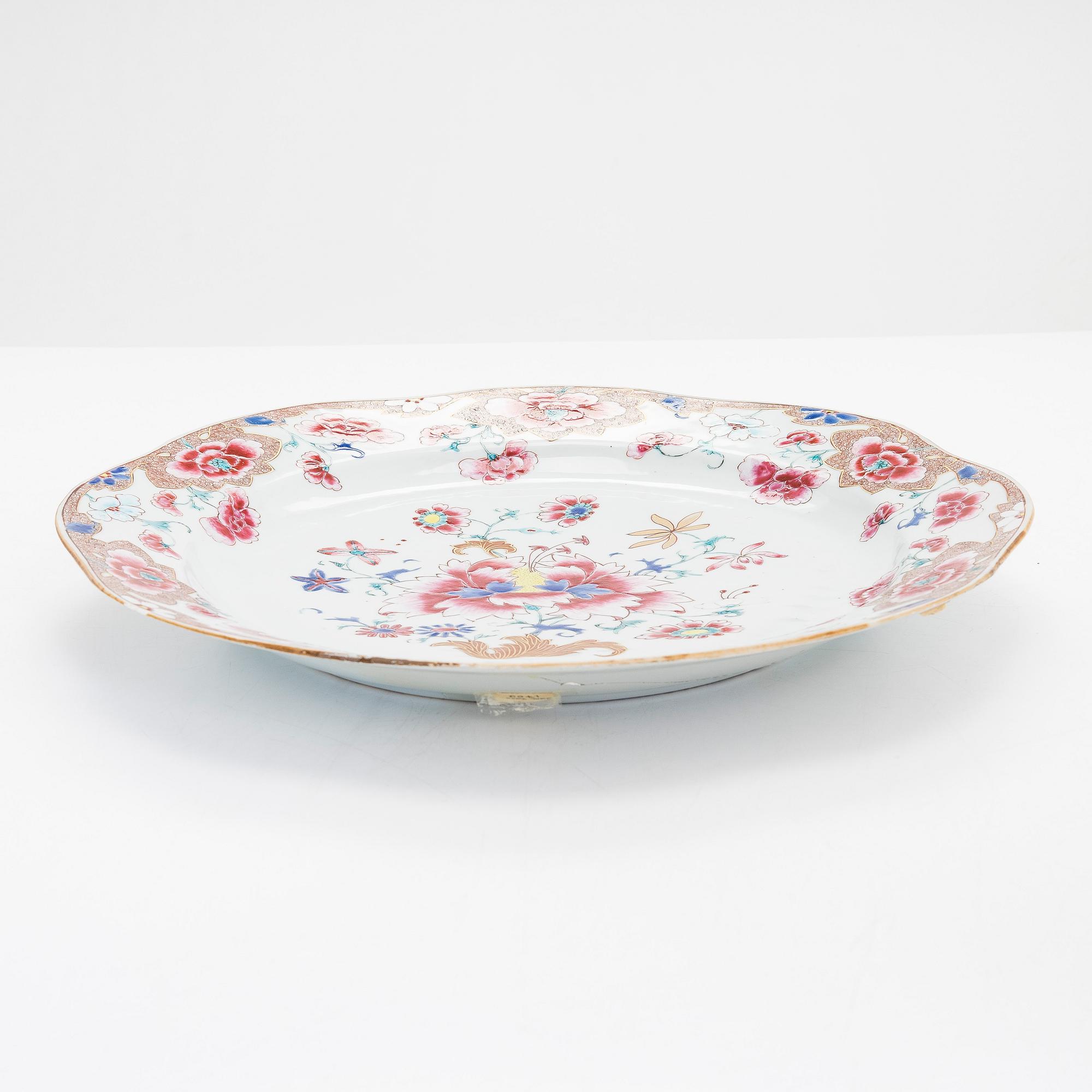 Fat, porslin, Kina 1700-tal.