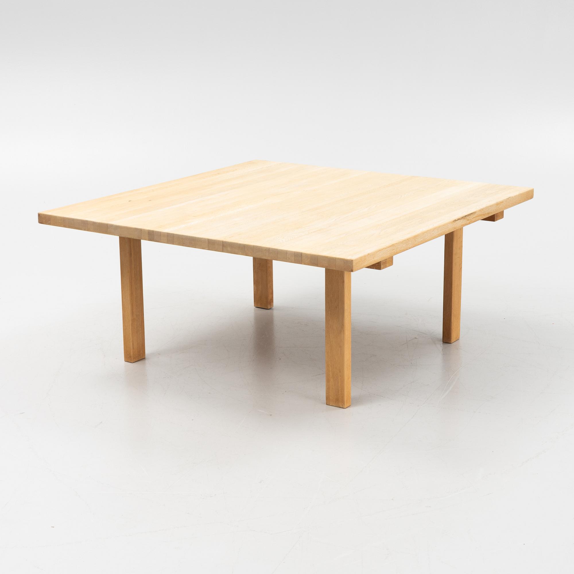 An oak coffee table, second half of the 20th Century.