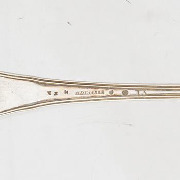 A collection of silver, including Gustaf Möllenborg, 19th century.