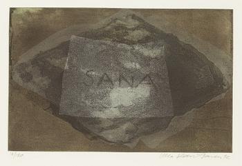 Ulla Rantanen, etching, signed and dated 92. Numbered 16/100.