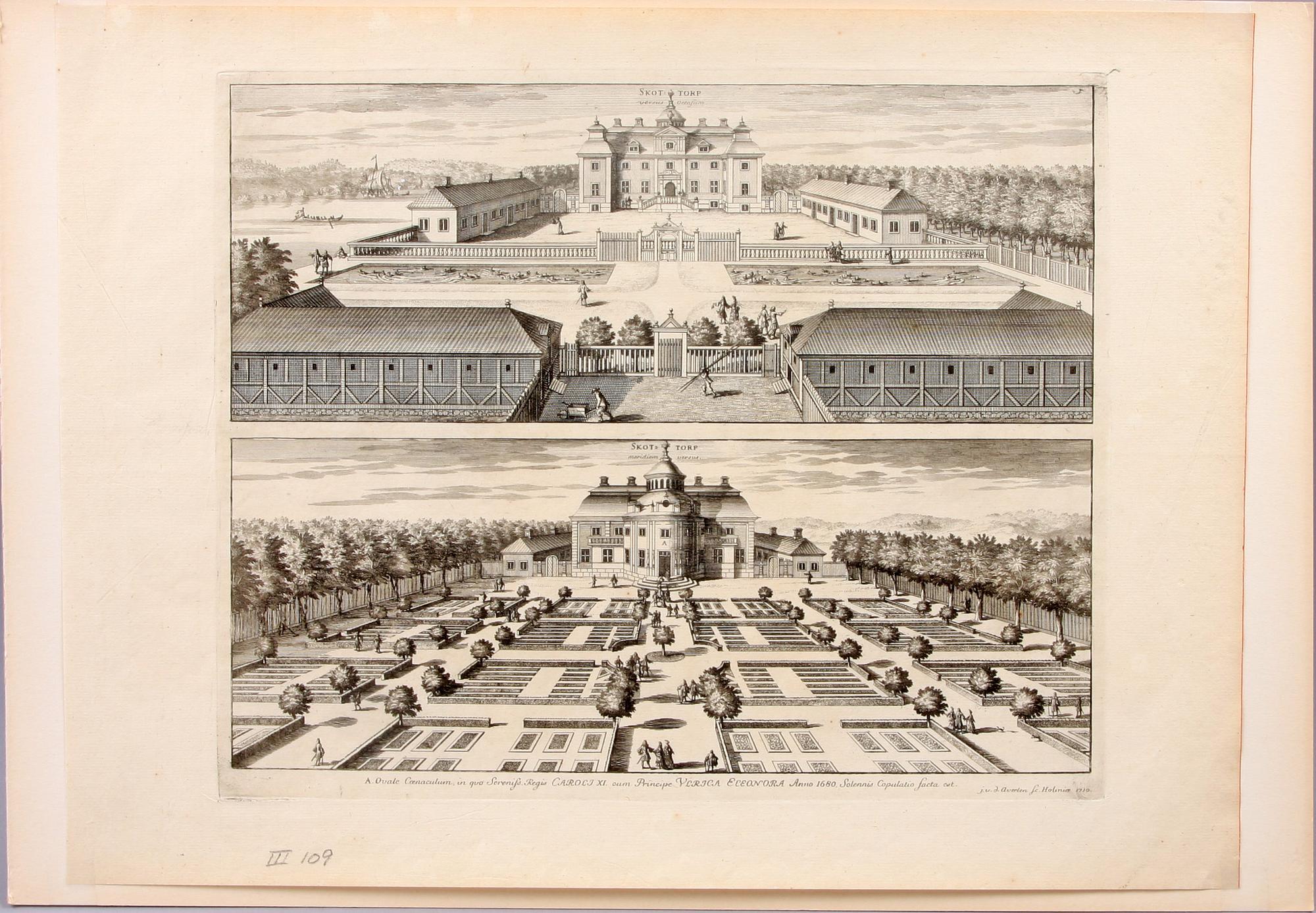 KOPPARSTICK, 5 st, ur Suecia Antiqua, J. van den Aveele, 1700-tal.