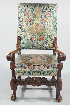 KARMSTOL, barockstil, 1800-tal.