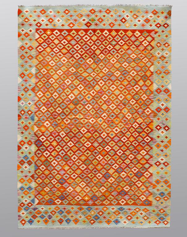 A carpet, kilim, ca 250 x 170 cm.